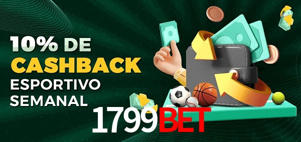 10% de bônus de cashback na 1799Bet